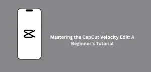 ​A smartphone screen showing the CapCut video editor interface, highlighting the speed curve tool used to create a CapCut velocity edit with alternating high and low speed points.